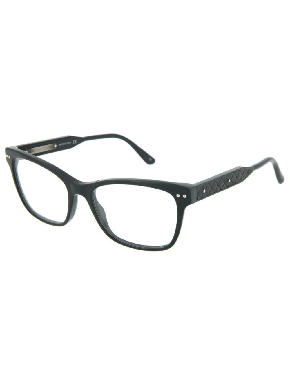 New Bottega Veneta Women's Eyeglasses Cat Eye Acetate Frame Shiny Black